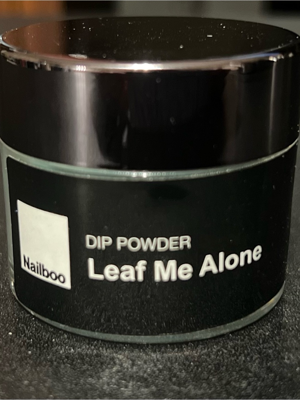 Nailboo Leaf Me Alone Dip Powder - Black